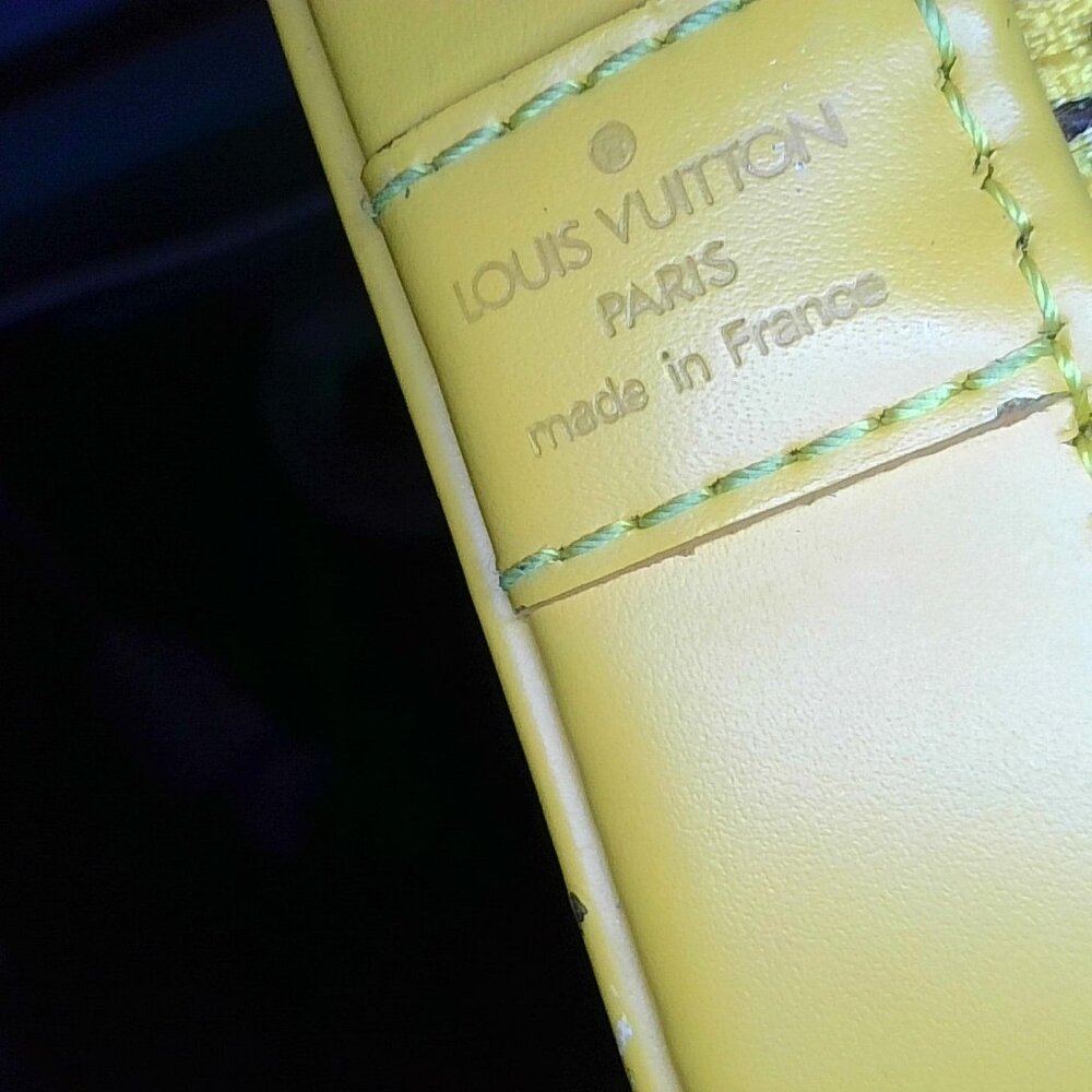 LOUIS VUITTON - ALMA EPI YELLOW with purple suede interior great condition!!! - Picture 13 of 13